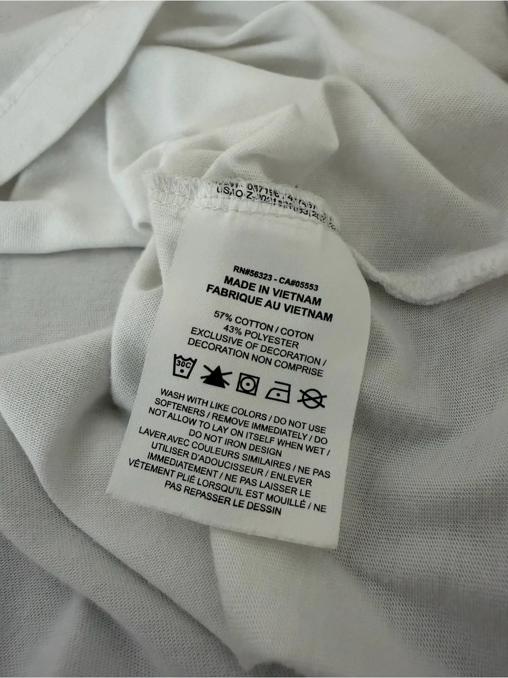 Nike Women's White Cropped Tee with Black Neckline